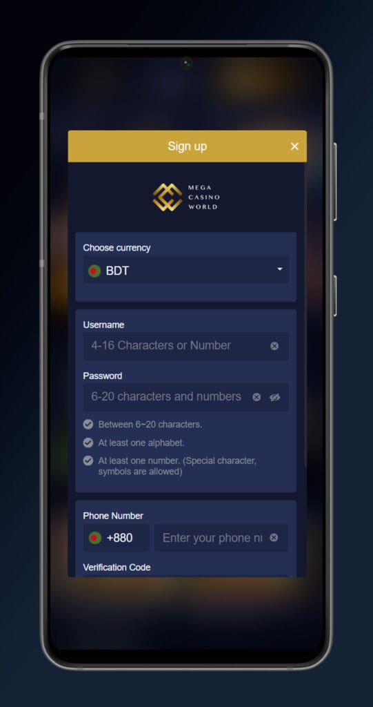 Sign Up MCW casino