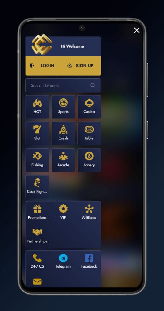 menu MCW casino